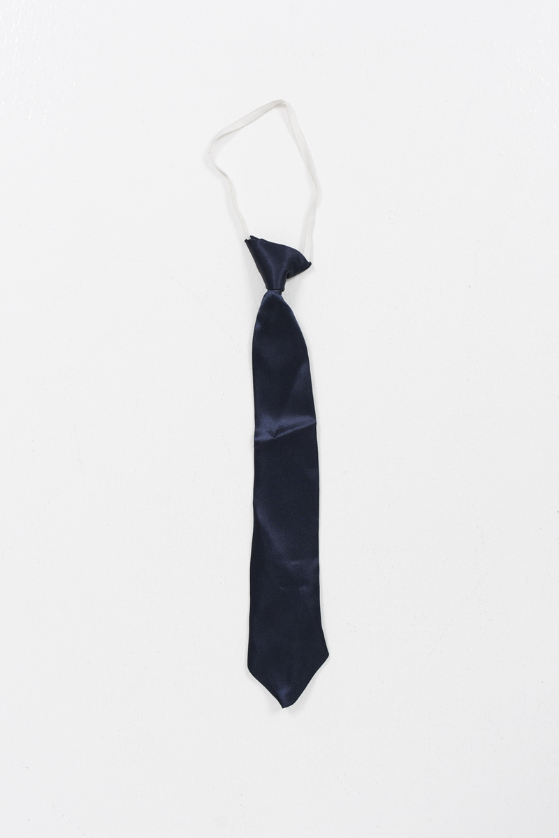 Παιδική γραβάτα με λάστιχο για παρέλαση 35cm Μπλε Σκούρο