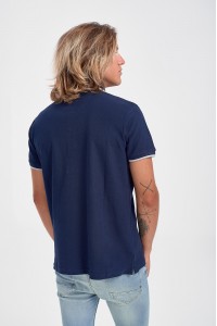 Ανδρική μπλούζα Polo Pique REBASE NAVY Καλοκαίρι 2020 Ανδρική μπλούζα Polo Pique REBASE NAVY Καλοκαίρι 2020