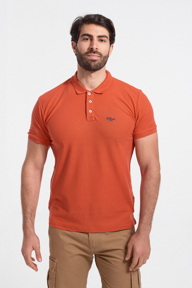 Ανδρικό Polo Πικέ REBASE RGS 32S ORANGE