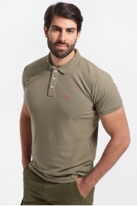 Ανδρικό Polo Πικέ REBASE RGS 32S Χακί