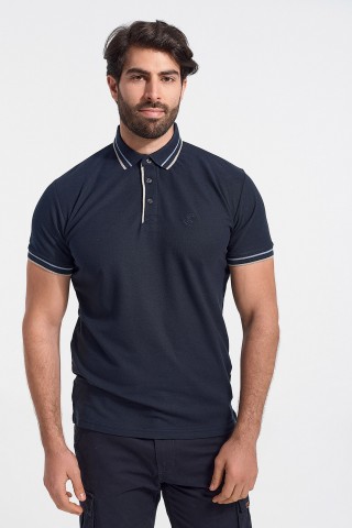 Ανδρικό Polo Πικέ REBASE RPS 263s NAVY