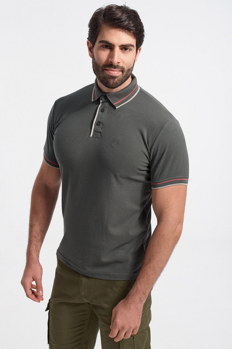 Ανδρικό Polo Πικέ REBASE RPS 263s KHAKI