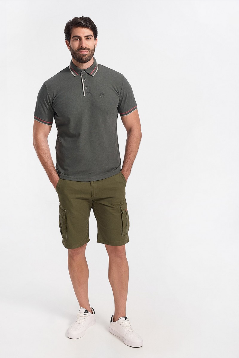 Ανδρικό Polo Πικέ REBASE RPS 263s KHAKI