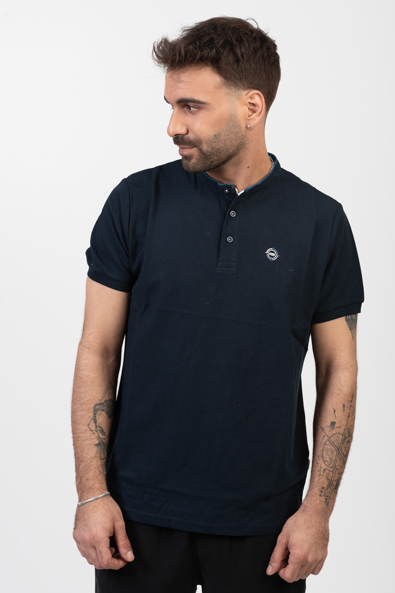 Ανδρική μπλούζα Polo Pique REBASE RPS 277S NAVY