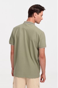 Ανδρική μπλούζα Polo Pique REBASE RGS 35S KHAKI