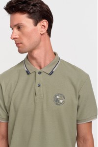 Ανδρική μπλούζα Polo Pique REBASE RGS 35S KHAKI