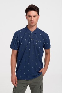 Ανδρική μπλούζα Polo Pique REBASE RPS 284S NAVY