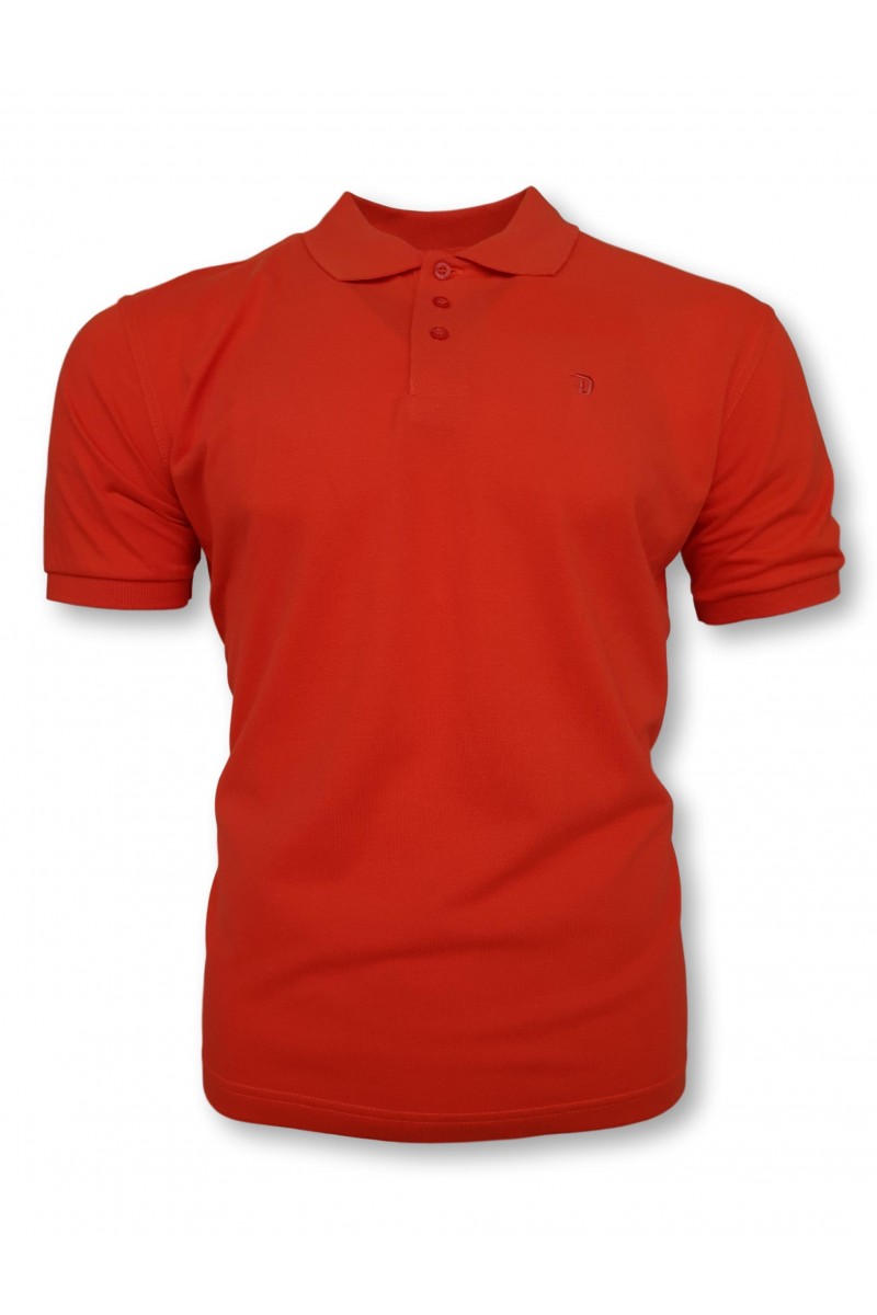 Ανδρική μπλούζα Polo Double New Orange