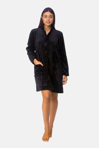 Ρόμπα Fleece KOYOTE χωρίς κουκούλα Μαύρο ΚΓ5337-2