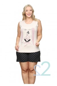 Γυναικεία Πιτζάμα SEXEN Plus Size 41530 Γυναικεία Πιτζάμα SEXEN Plus Size 41530