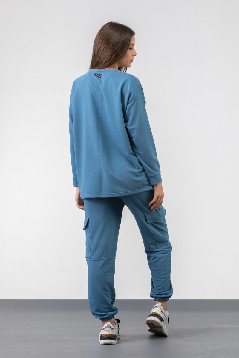 Παντελόνι φούτερ SIMPLE FASHION Cargo 6003 Παντελόνι φούτερ SIMPLE FASHION Cargo 6003