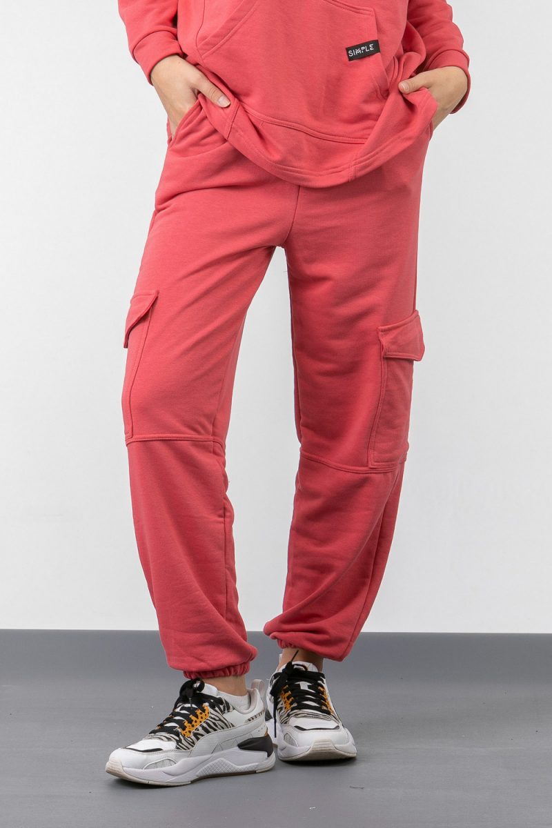 Παντελόνι φούτερ SIMPLE FASHION Cargo 6003 Παντελόνι φούτερ SIMPLE FASHION Cargo 6003