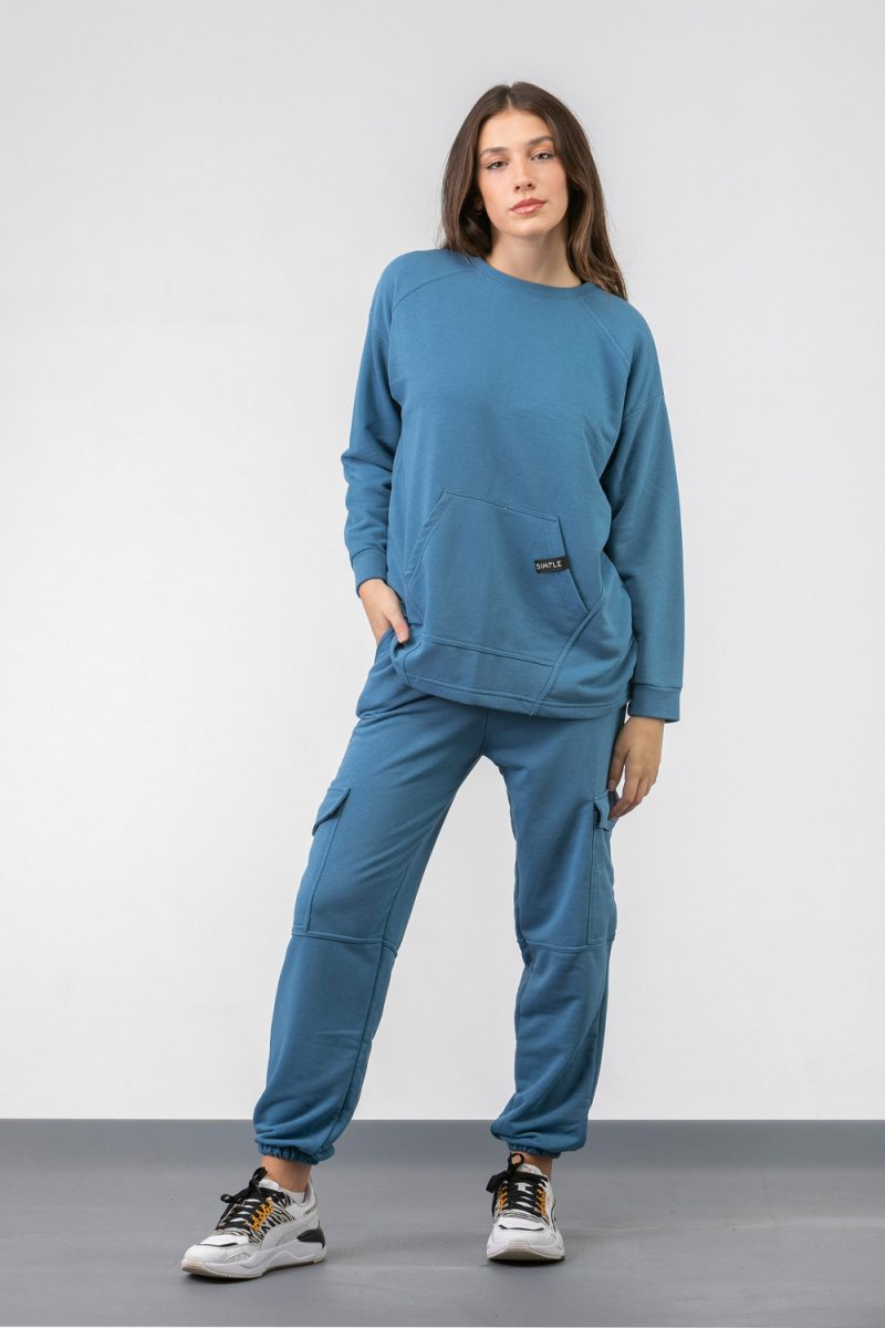 Παντελόνι φούτερ SIMPLE FASHION Cargo 6003 Παντελόνι φούτερ SIMPLE FASHION Cargo 6003