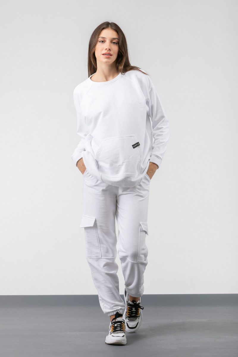 Παντελόνι φούτερ SIMPLE FASHION Cargo 6003 Παντελόνι φούτερ SIMPLE FASHION Cargo 6003