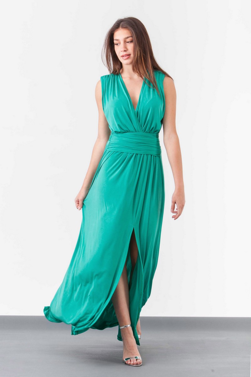 SIMPLE Φόρεμα maxi venechia κρουαζέ 322 SIMPLE Φόρεμα maxi venechia κρουαζέ 322