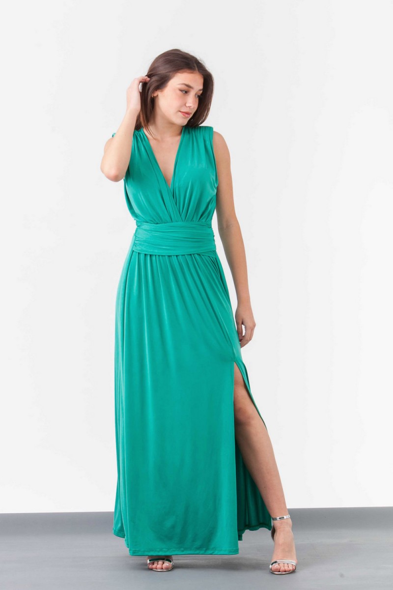 SIMPLE Φόρεμα maxi venechia κρουαζέ 322 SIMPLE Φόρεμα maxi venechia κρουαζέ 322