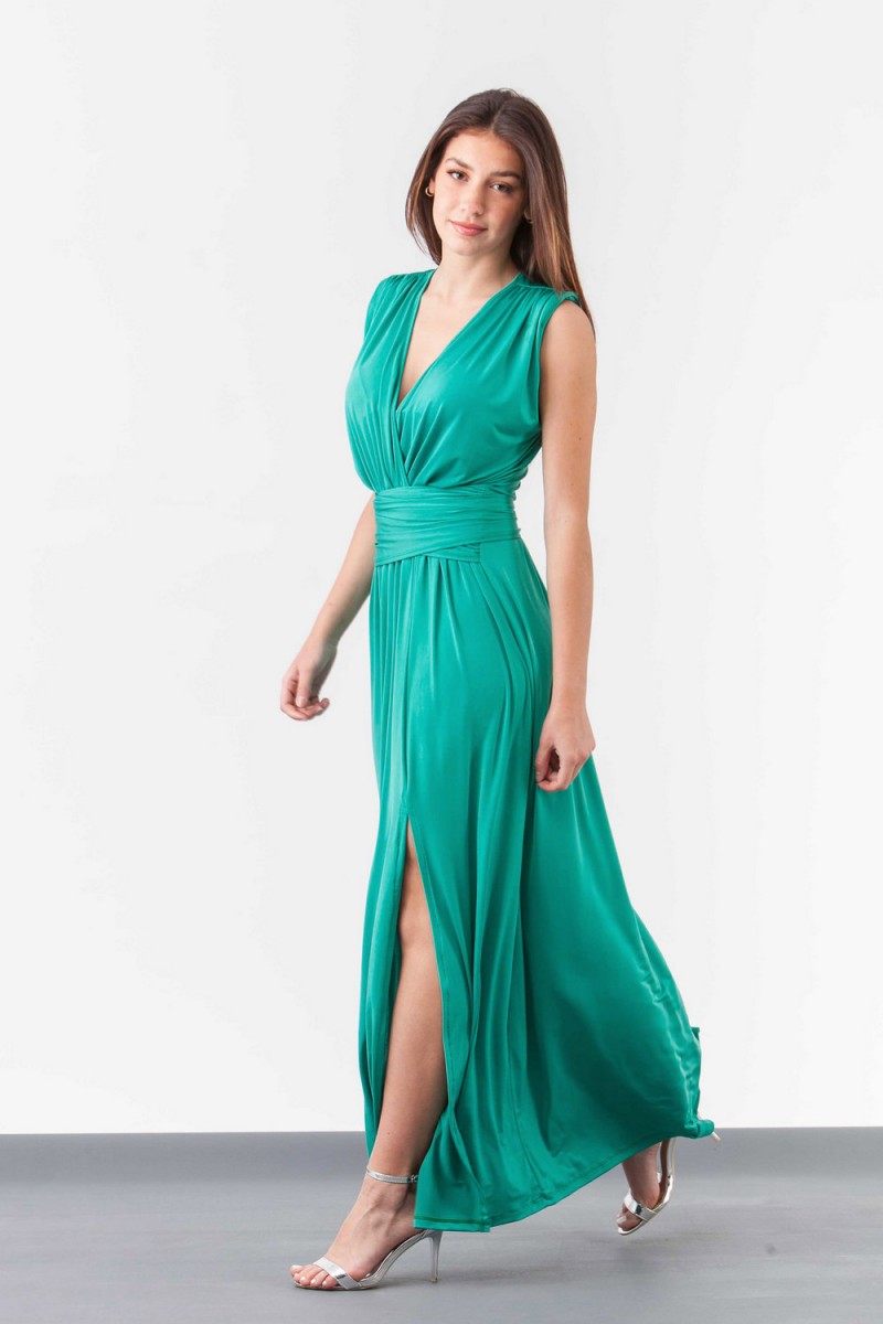 SIMPLE Φόρεμα maxi venechia κρουαζέ 322 SIMPLE Φόρεμα maxi venechia κρουαζέ 322