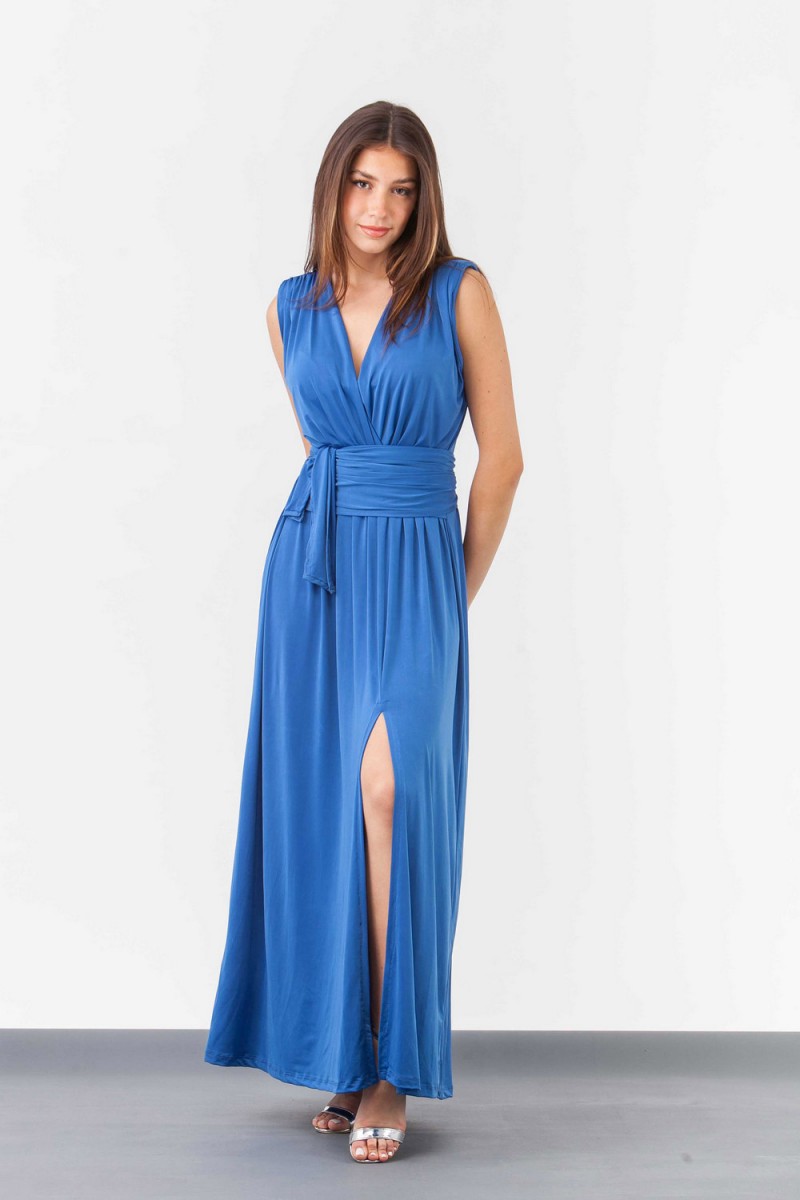 SIMPLE Φόρεμα maxi venechia κρουαζέ 322 SIMPLE Φόρεμα maxi venechia κρουαζέ 322