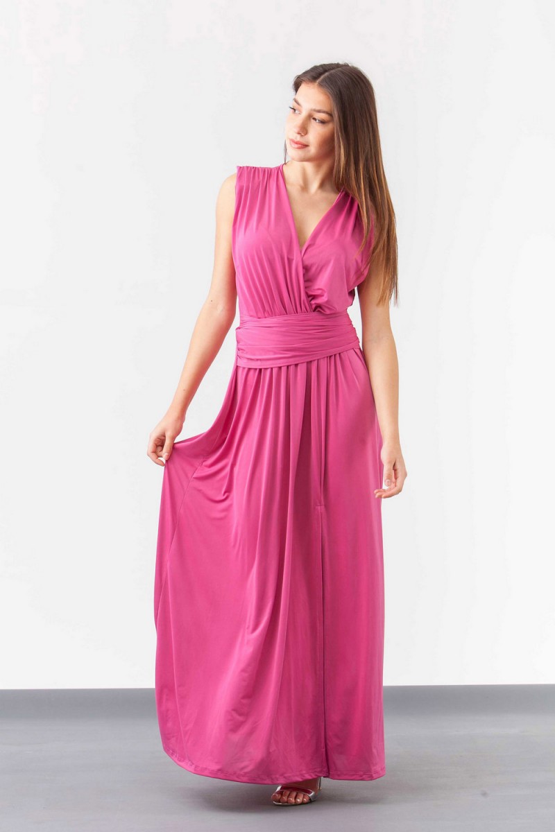 SIMPLE Φόρεμα maxi venechia κρουαζέ 322 SIMPLE Φόρεμα maxi venechia κρουαζέ 322