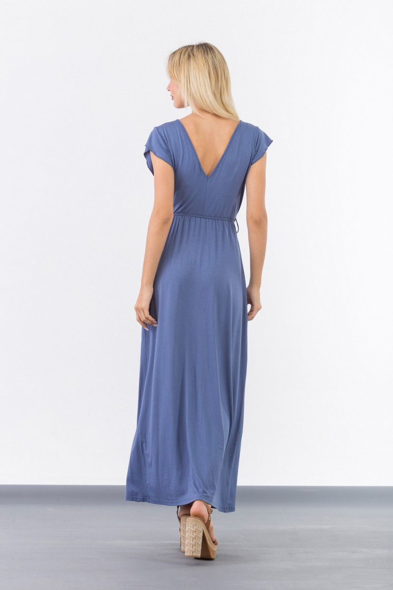 SIMPLE FASHION Φόρεμα maxi viscose 254 SIMPLE FASHION Φόρεμα maxi viscose 254