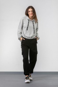 Μπλούζα φούτερ τρέσα SIMPLE FASHION 7015 Μπλούζα φούτερ τρέσα SIMPLE FASHION 7015