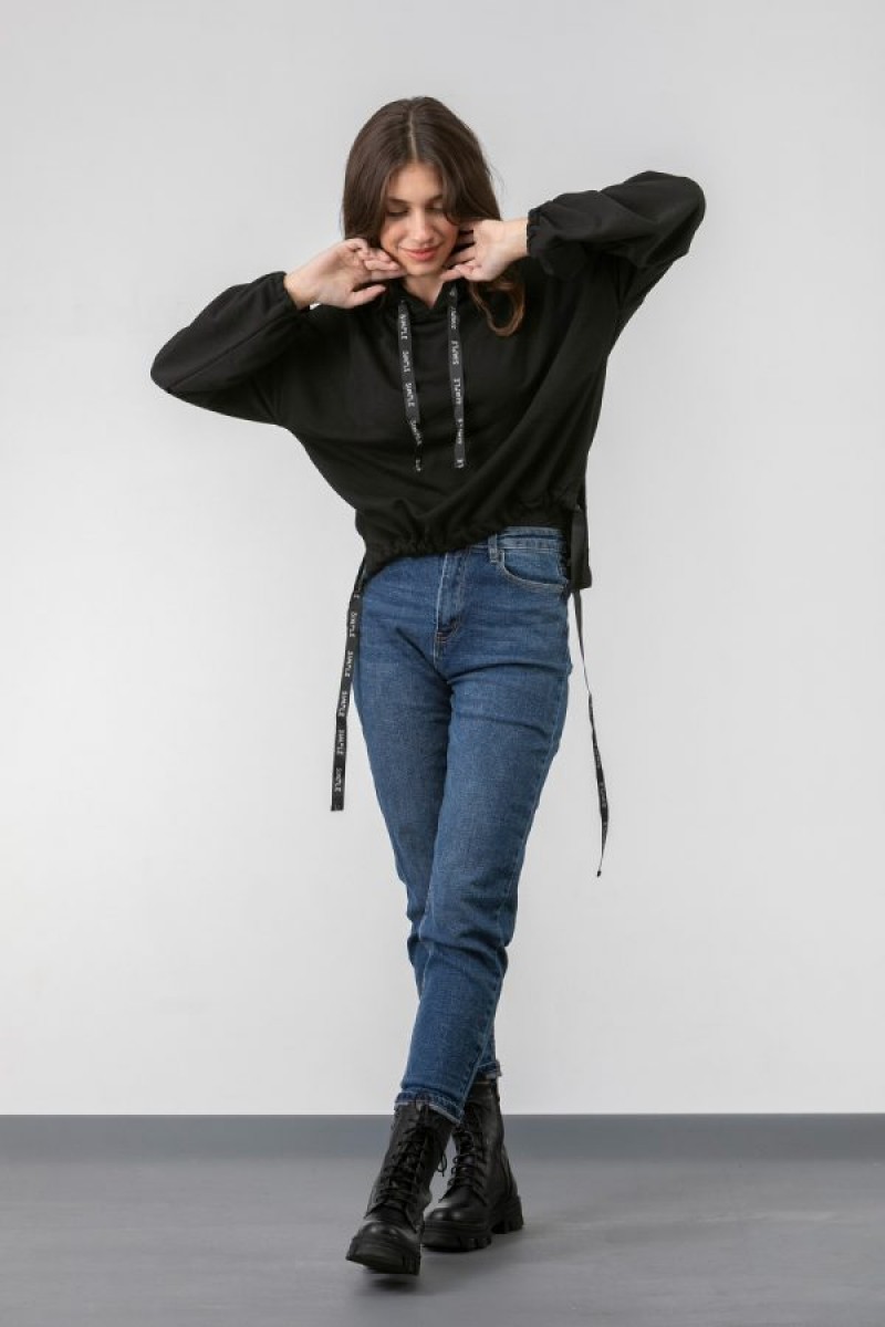 Μπλούζα φούτερ τρέσα SIMPLE FASHION 1035 Μπλούζα φούτερ τρέσα SIMPLE FASHION 1035