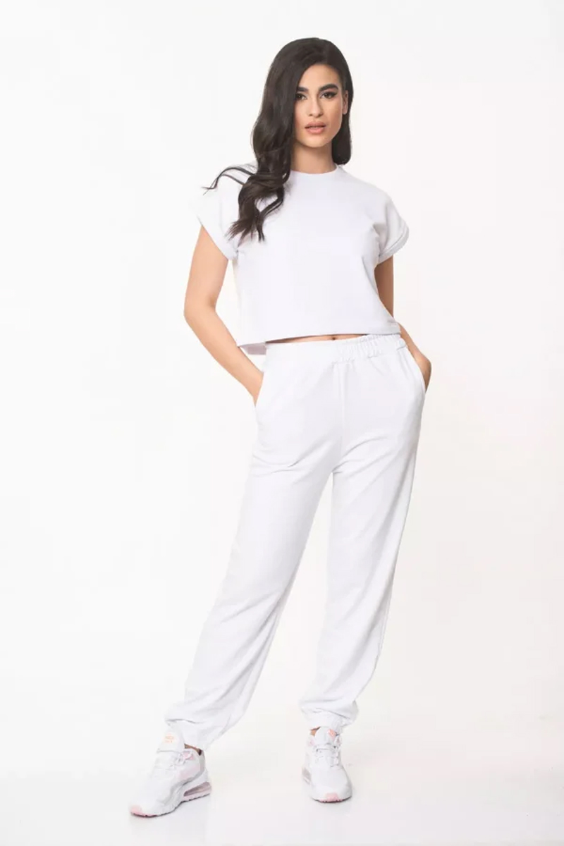 Παντελόνι φούτερ με λάστιχο SIMPLE FASHION 0-7003 Παντελόνι φούτερ με λάστιχο SIMPLE FASHION 0-7003