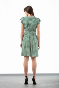 Φόρεμα εμπριμέ VOILE Δετό SIMPLE FASHION 23 206 Φόρεμα εμπριμέ VOILE Δετό SIMPLE FASHION 23 206
