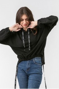 Μπλούζα φούτερ τρέσα SIMPLE FASHION 1035 Μπλούζα φούτερ τρέσα SIMPLE FASHION 1035