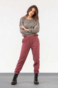 Παντελόνι scuba diagonal SIMPLE FASHION 22-6024