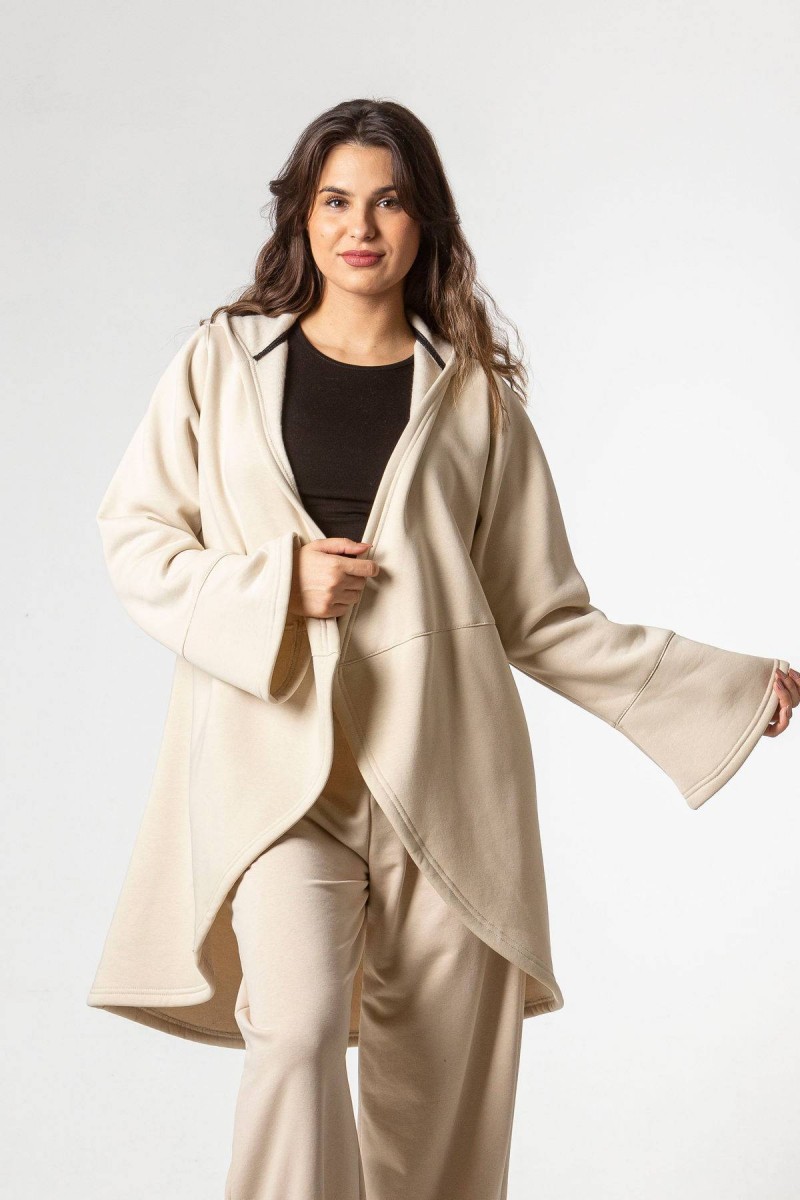 Ζακέτα φούτερ καμπάνα SIMPLE FASHION 5007 Ζακέτα φούτερ καμπάνα SIMPLE FASHION 5007