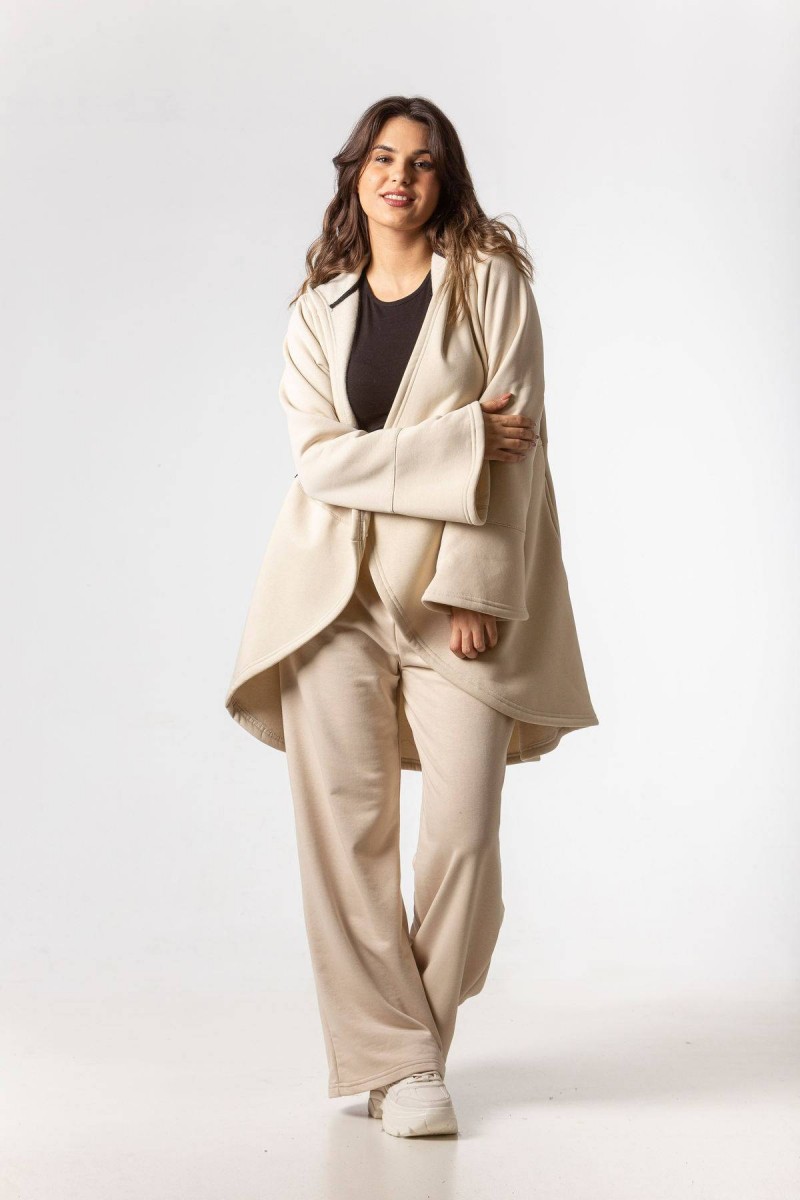 Ζακέτα φούτερ καμπάνα SIMPLE FASHION 5007 Ζακέτα φούτερ καμπάνα SIMPLE FASHION 5007