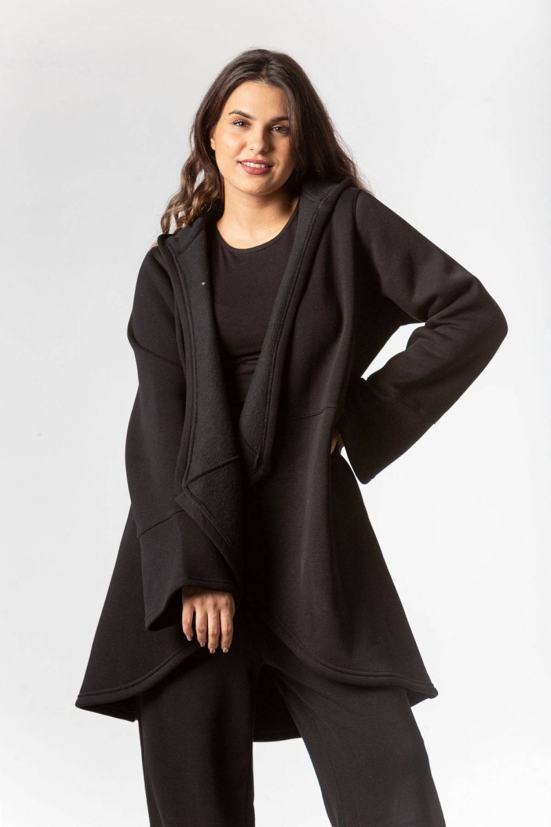 Ζακέτα φούτερ καμπάνα SIMPLE FASHION 5007 Ζακέτα φούτερ καμπάνα SIMPLE FASHION 5007