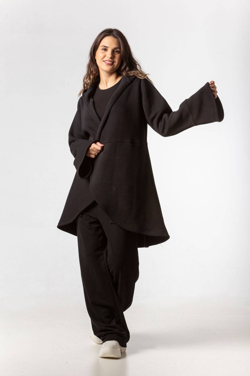 Ζακέτα φούτερ καμπάνα SIMPLE FASHION 5007 Ζακέτα φούτερ καμπάνα SIMPLE FASHION 5007