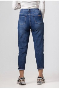 Παντελόνι jeans mom fit SIMPLE FASHON 23-6013