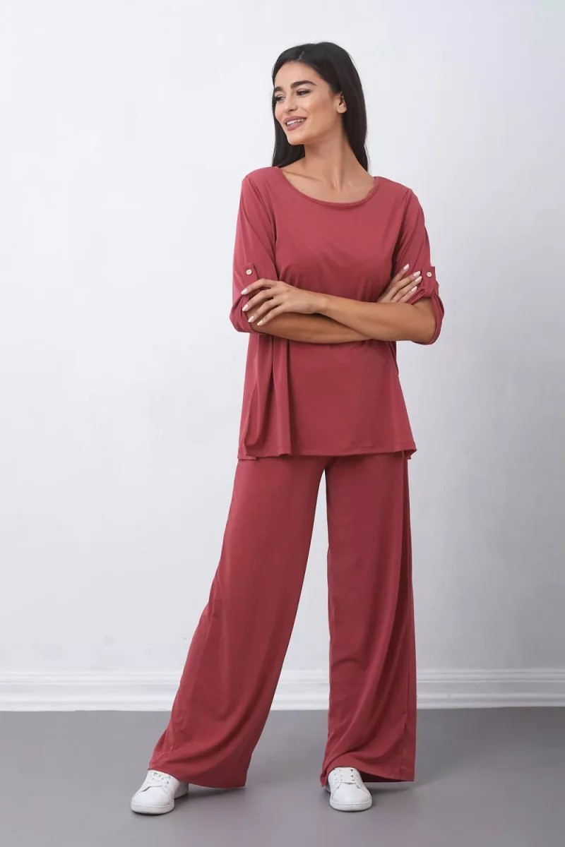 Παντελόνα moss crepe SIMPLE FASHION 0-6002 Παντελόνα moss crepe SIMPLE FASHION 0-6002