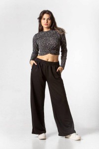 Παντελόνα φούτερ φαρδιά SIMPLE FASHION 23-6022 Παντελόνα φούτερ φαρδιά SIMPLE FASHION 23-6022
