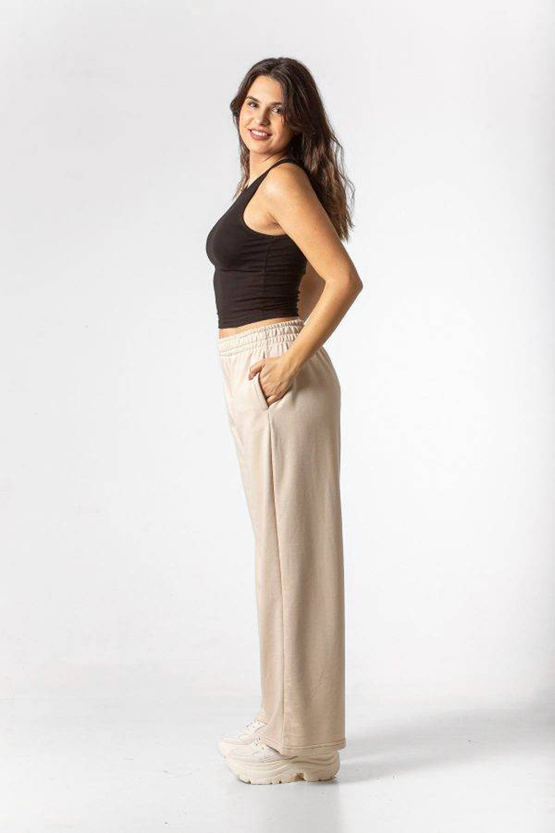 Παντελόνα φούτερ φαρδιά SIMPLE FASHION 23-6022 Παντελόνα φούτερ φαρδιά SIMPLE FASHION 23-6022