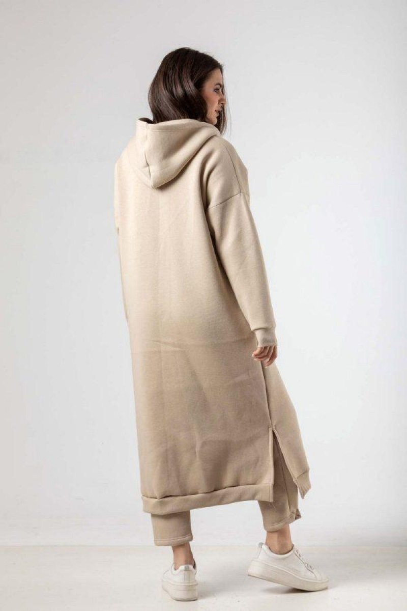 Ζακέτα φούτερ μακριά SIMPLE FASHION 5006 Ζακέτα φούτερ μακριά SIMPLE FASHION 5006