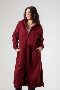 Ζακέτα φούτερ μακριά SIMPLE FASHION 5006 Ζακέτα φούτερ μακριά SIMPLE FASHION 5006