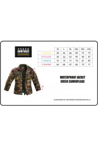 Αδιάβροχο JACKET Ελληνικής Παραλλαγής ARMY RACE 610Γ