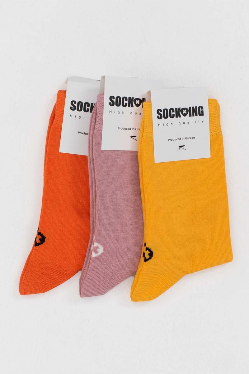 Γυναικείες κάλτσες SOCKING COLORS 3 Pack 4000 Γυναικείες κάλτσες SOCKING COLORS 3 Pack 4000