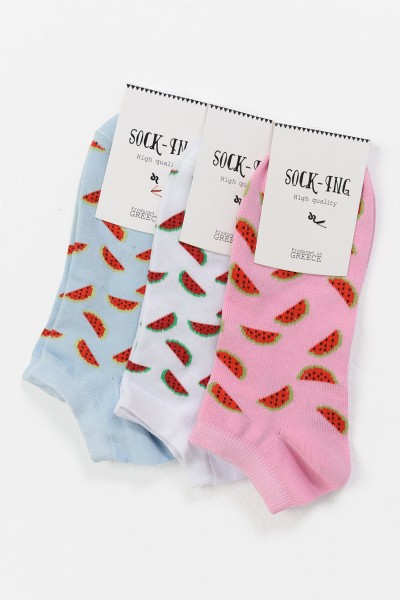 Κοντές κάλτσες Γυναικείες SOCK-ING Watermellon 3 Pack