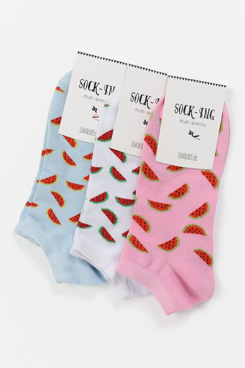 Κοντές κάλτσες Γυναικείες SOCK-ING Watermellon 3 Pack Κοντές κάλτσες Γυναικείες SOCK-ING Watermellon 3 Pack