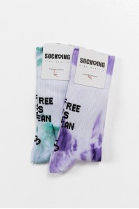 Αθλητικές Κάλτσες SOCK-ING TIE DYE Ocean Lilac and Grean