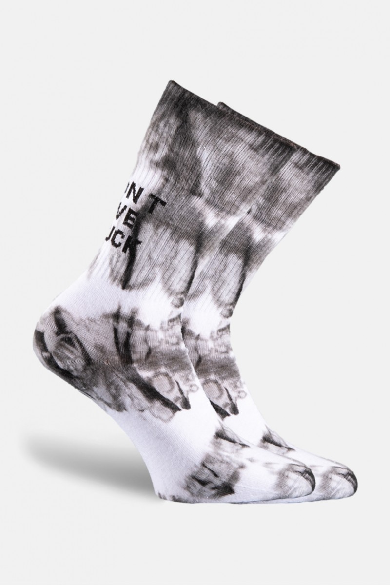 Αθλητικές Κάλτσες SOCK-ING TIE DYE Dont Give Fuck Black