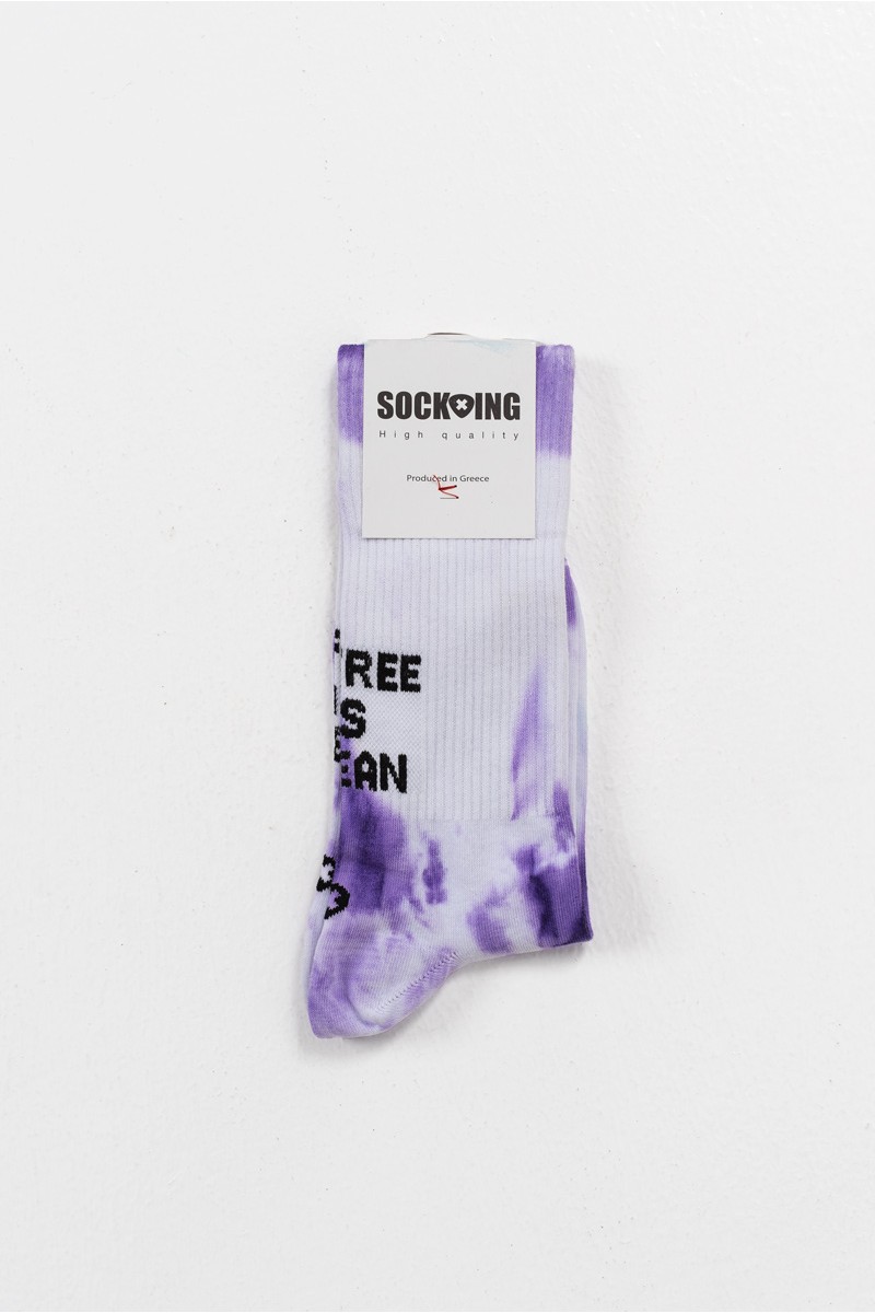 Αθλητικές Κάλτσες SOCK-ING TIE DYE Ocean Lilac and Grean