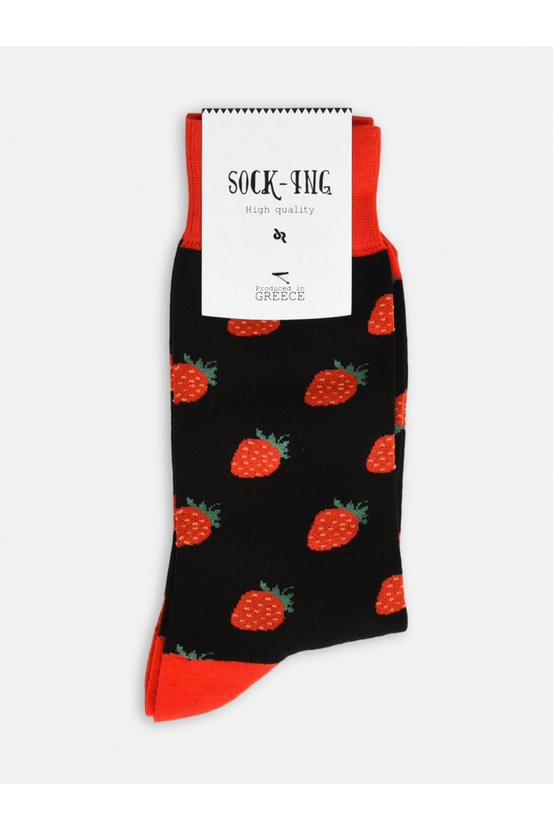 UNISEX Κάλτσες SOCKING Strawberries UNISEX Κάλτσες SOCKING Strawberries