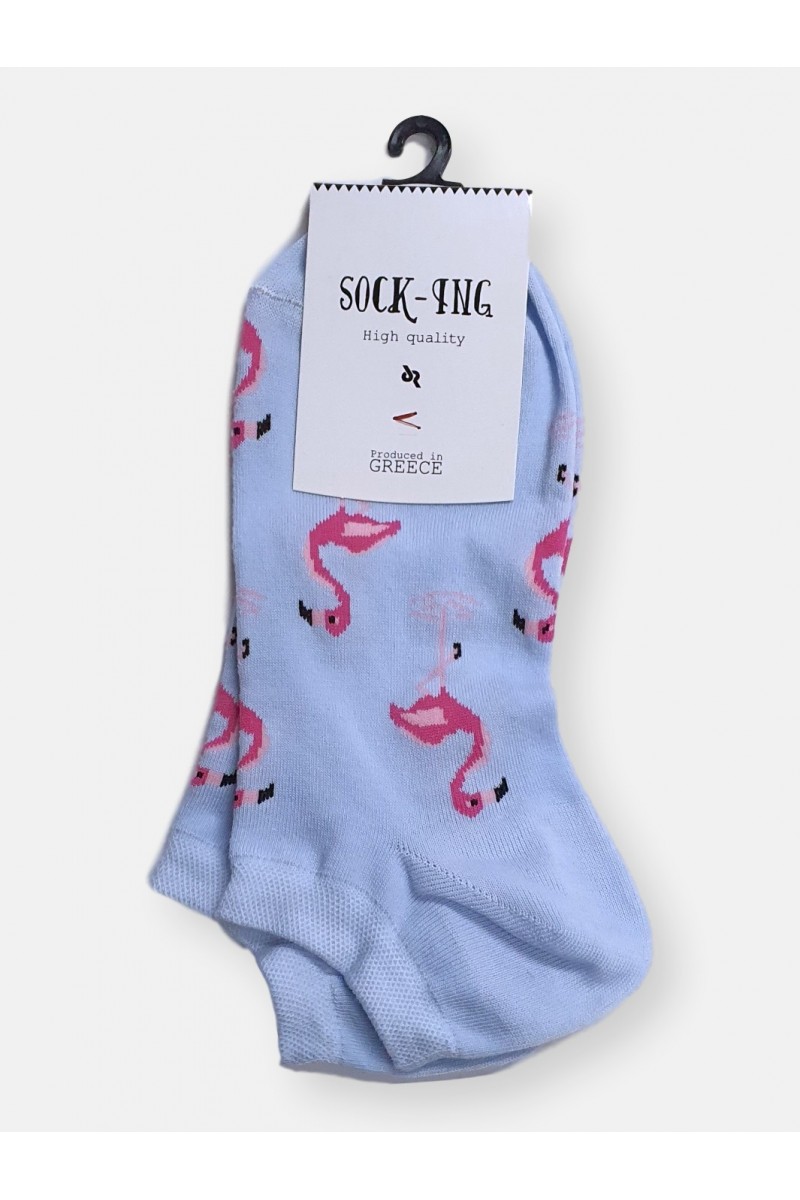 Κοντές κάλτσες Γυναικείες SOCK-ING FLAMINGO White