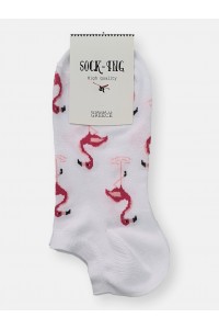 Κοντές κάλτσες Γυναικείες SOCK-ING FLAMINGO White